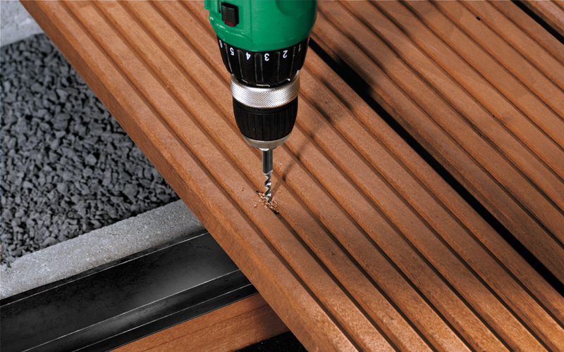 terrassen zaunbau holz